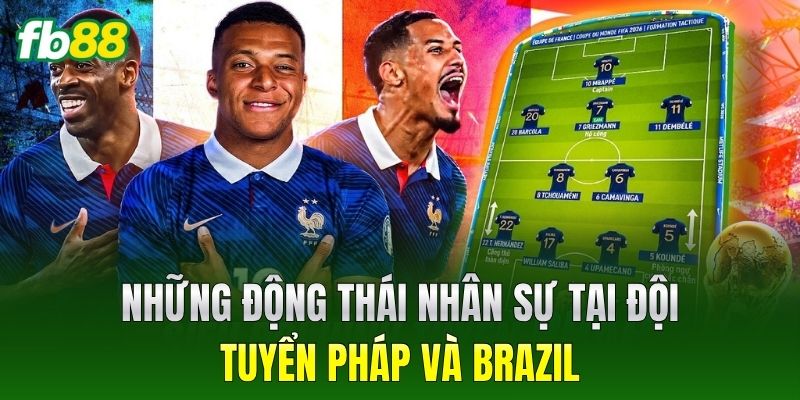 Tin Chuyển Nhượng Trước World Cup: Toàn Cảnh Từ Nhà Cái FB88 2 Những động thái nhân sự tại đội tuyển Pháp và Brazil