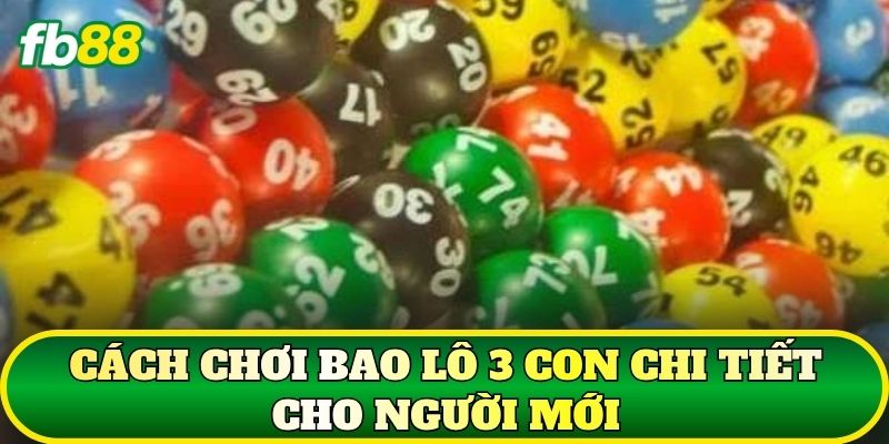 Bao Lô 3 Con Là Gì? Cách Chơi Và Kinh Nghiệm Hay 2 Cách chơi bao lô 3 con chi tiết cho người mới